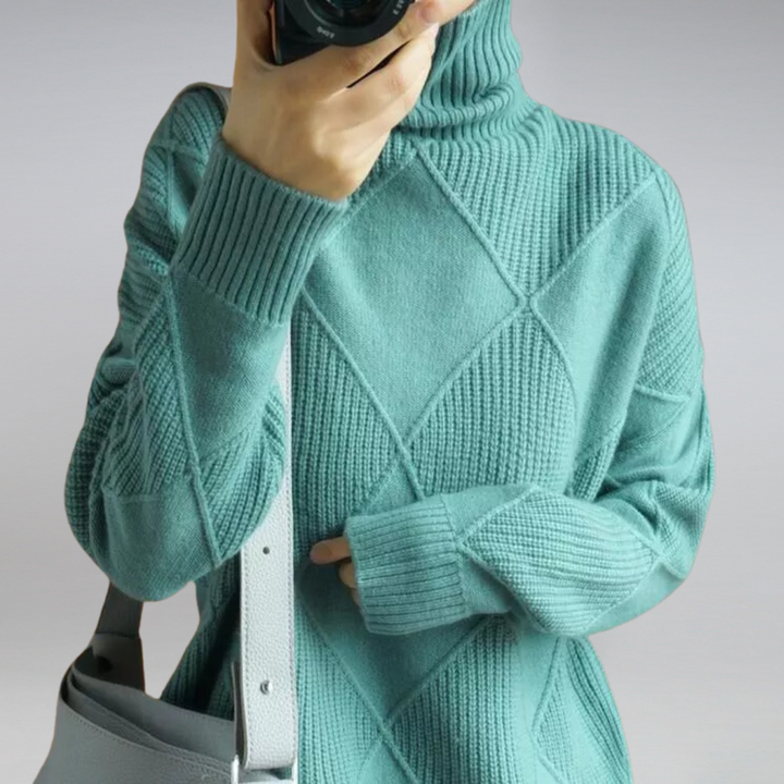 LUNA™ | PULLOVER À COL HAUT ULTRA DOUX