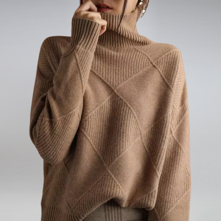 LUNA™ | PULLOVER À COL HAUT ULTRA DOUX