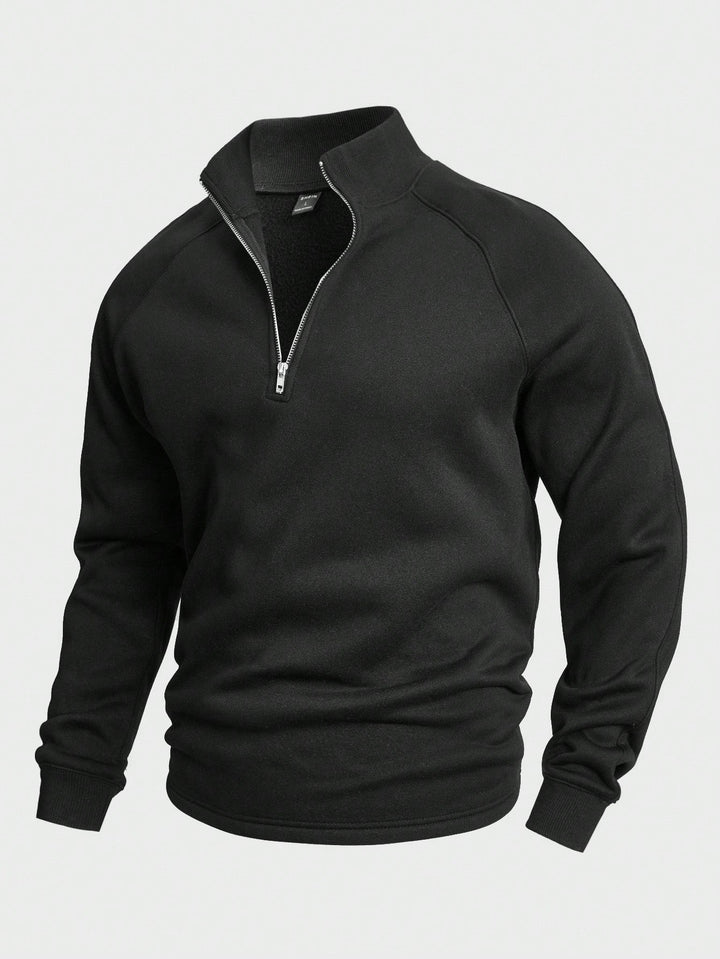 Claude™ | Sweat Casual à Demi-Fermeture Éclair