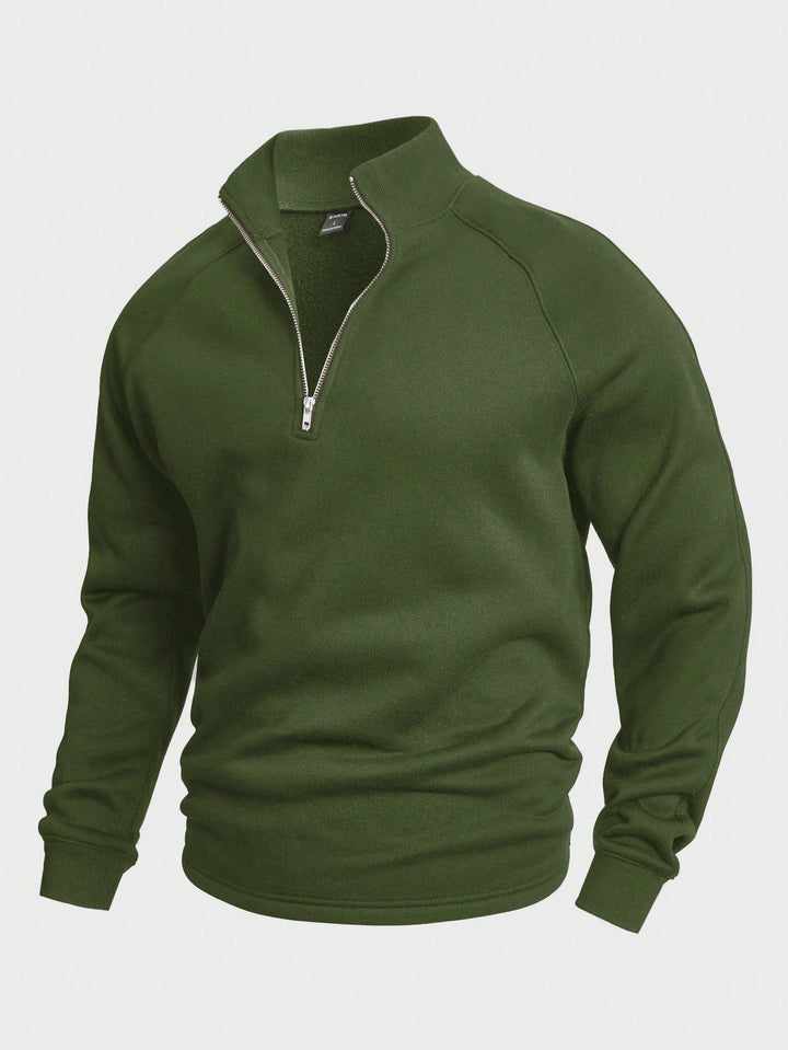 Claude™ | Sweat Casual à Demi-Fermeture Éclair