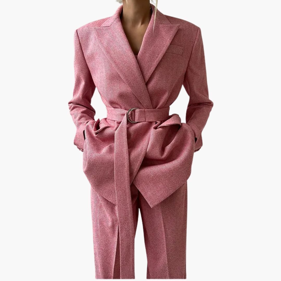 Isabelle – Blazer moderne en laine douce