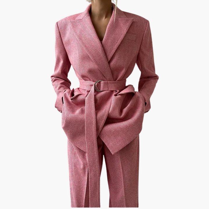 Isabelle – Blazer moderne en laine douce