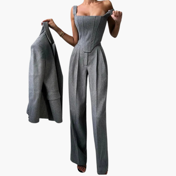 Isabelle – Blazer moderne en laine douce