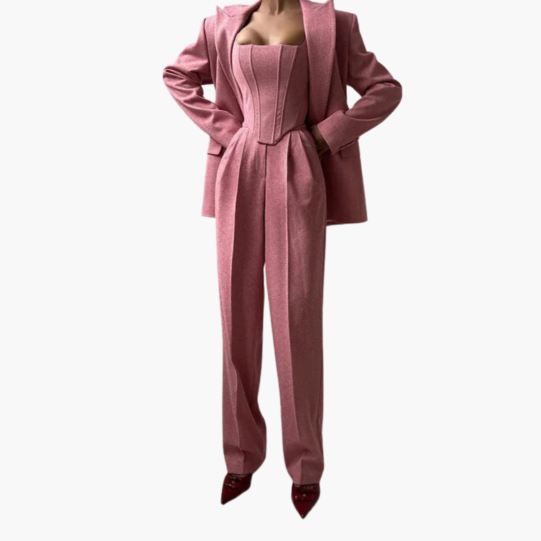 Isabelle – Blazer moderne en laine douce