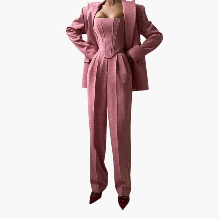 Isabelle – Blazer moderne en laine douce