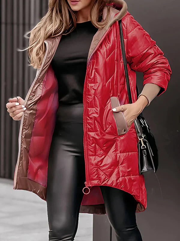 Thalia – Manteau d’hiver à capuche et fermeture éclair