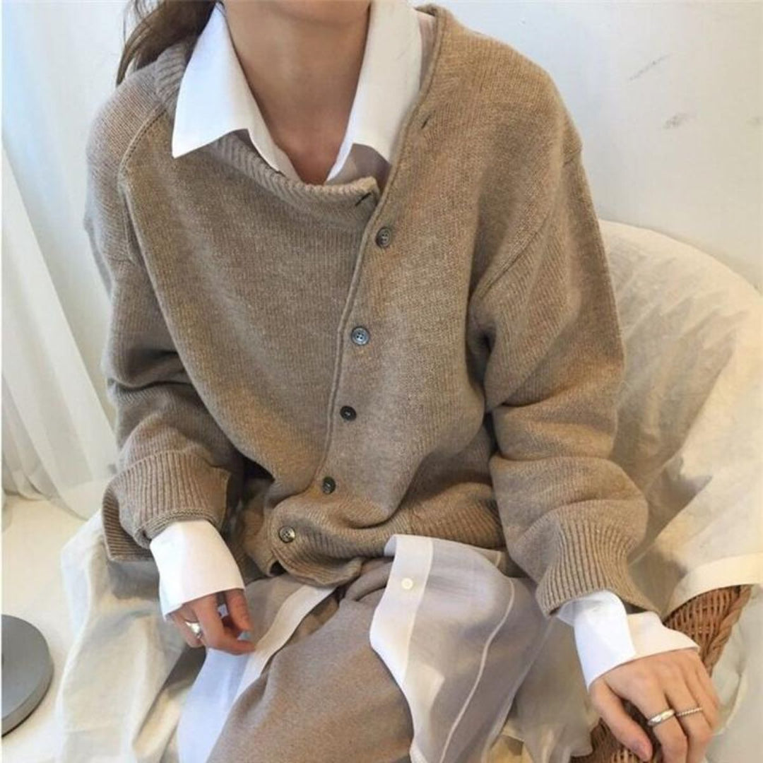 Evalina | Cardigan à Col Rond