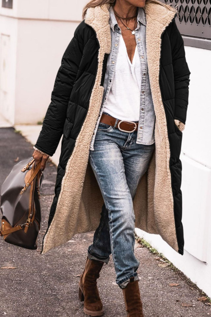 Héloïse - Manteau réversible élégant et confortable