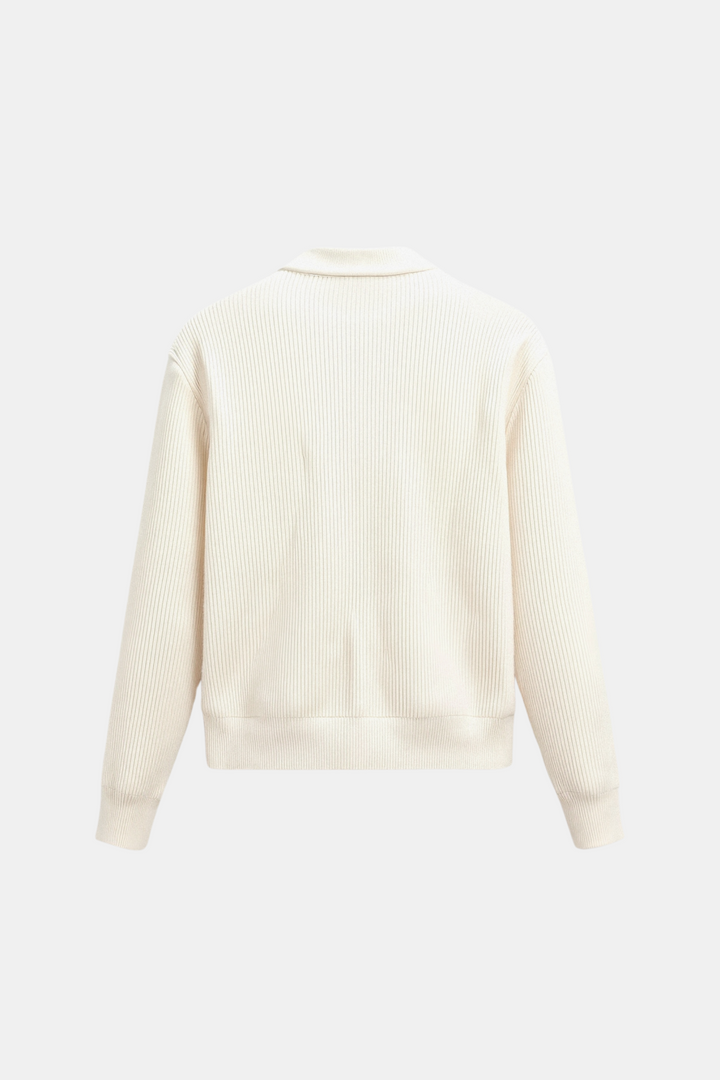 Dubreuil™ | Cardigan Col Rond en Maille Unie