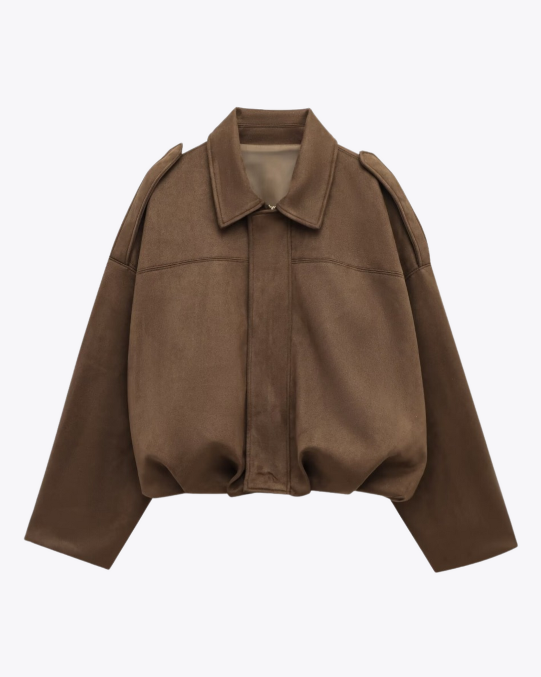 Fanchon - Veste bomber en daim élégante et polyvalente