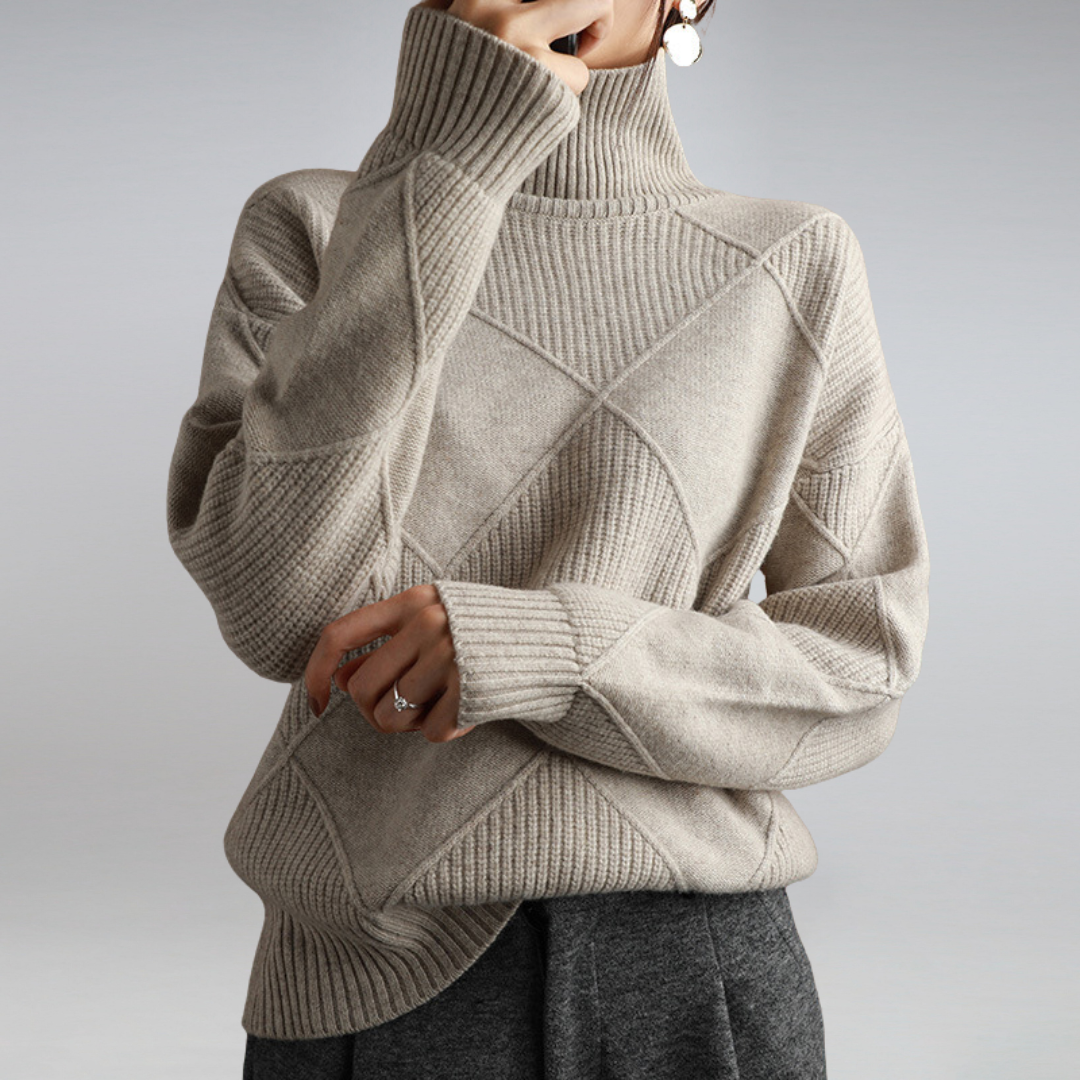 LUNA™ | PULLOVER À COL HAUT ULTRA DOUX