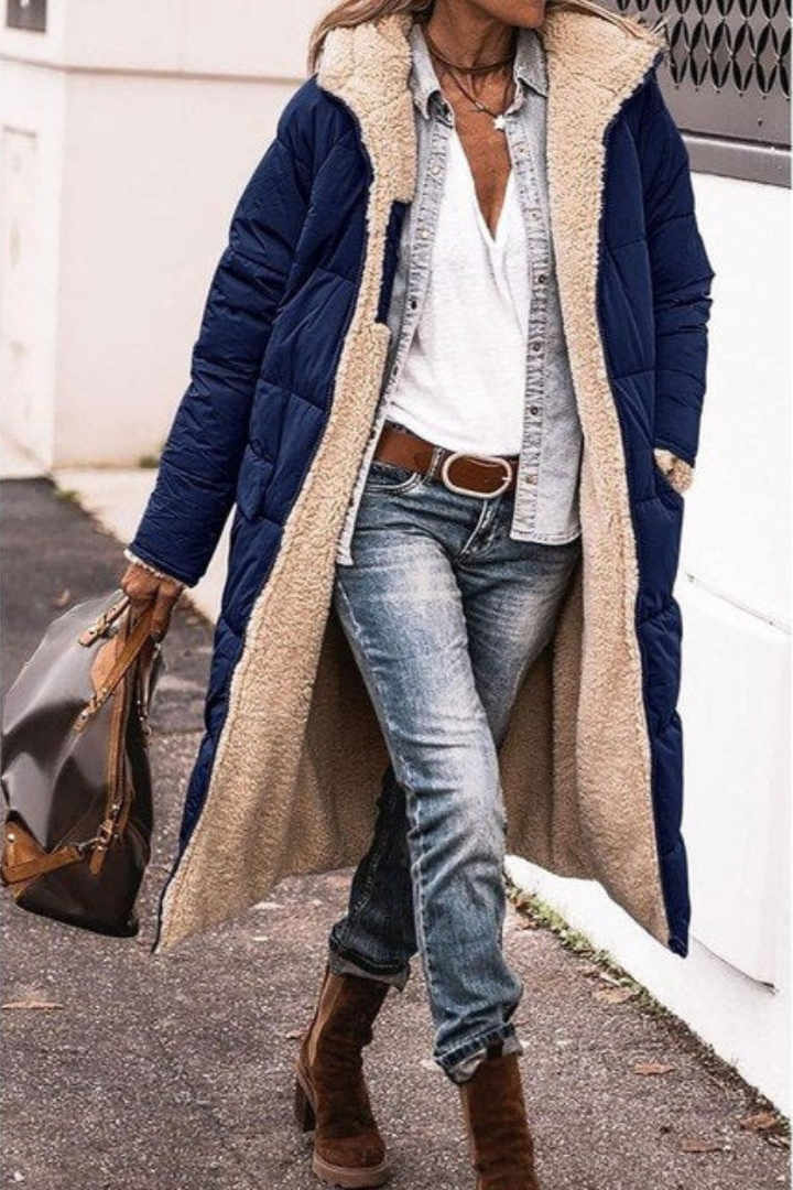 Héloïse - Manteau réversible élégant et confortable