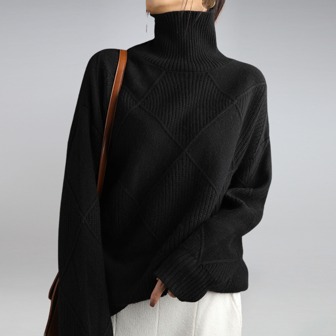 LUNA™ | PULLOVER À COL HAUT ULTRA DOUX