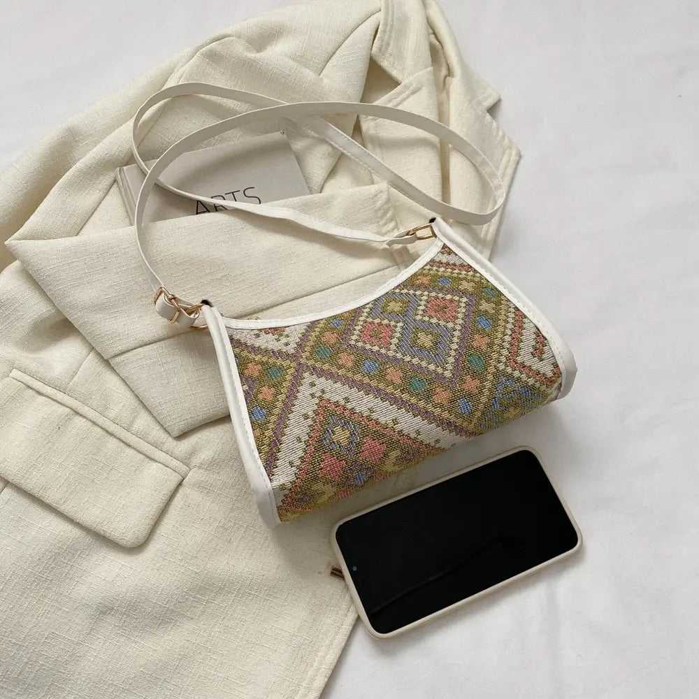 Small Printed Crossbody Bag – Polyester