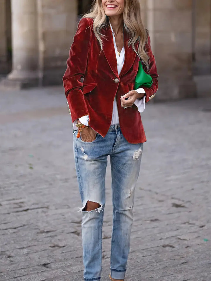 Nessa - Blazer élégant en velours
