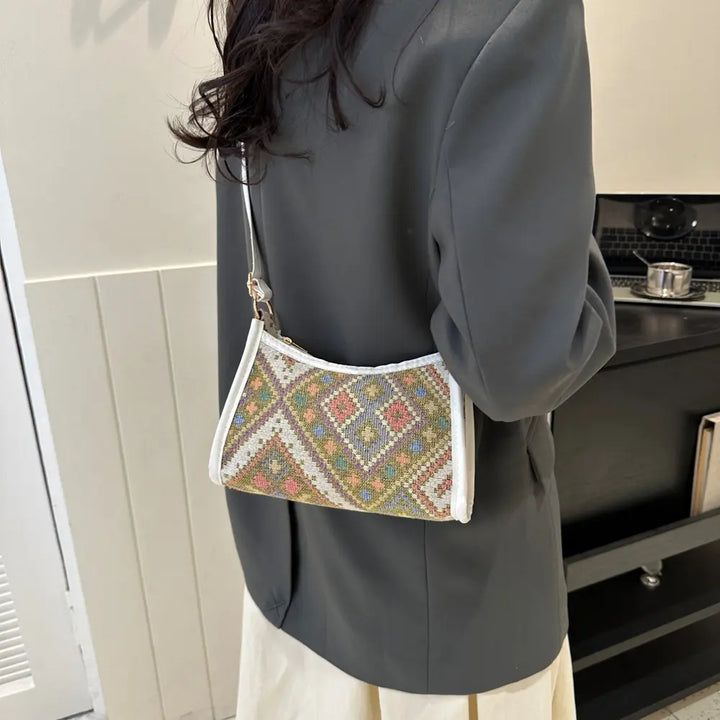 Small Printed Crossbody Bag – Polyester