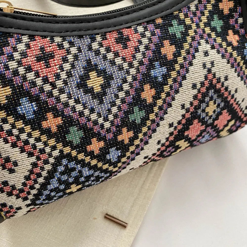 Small Printed Crossbody Bag – Polyester