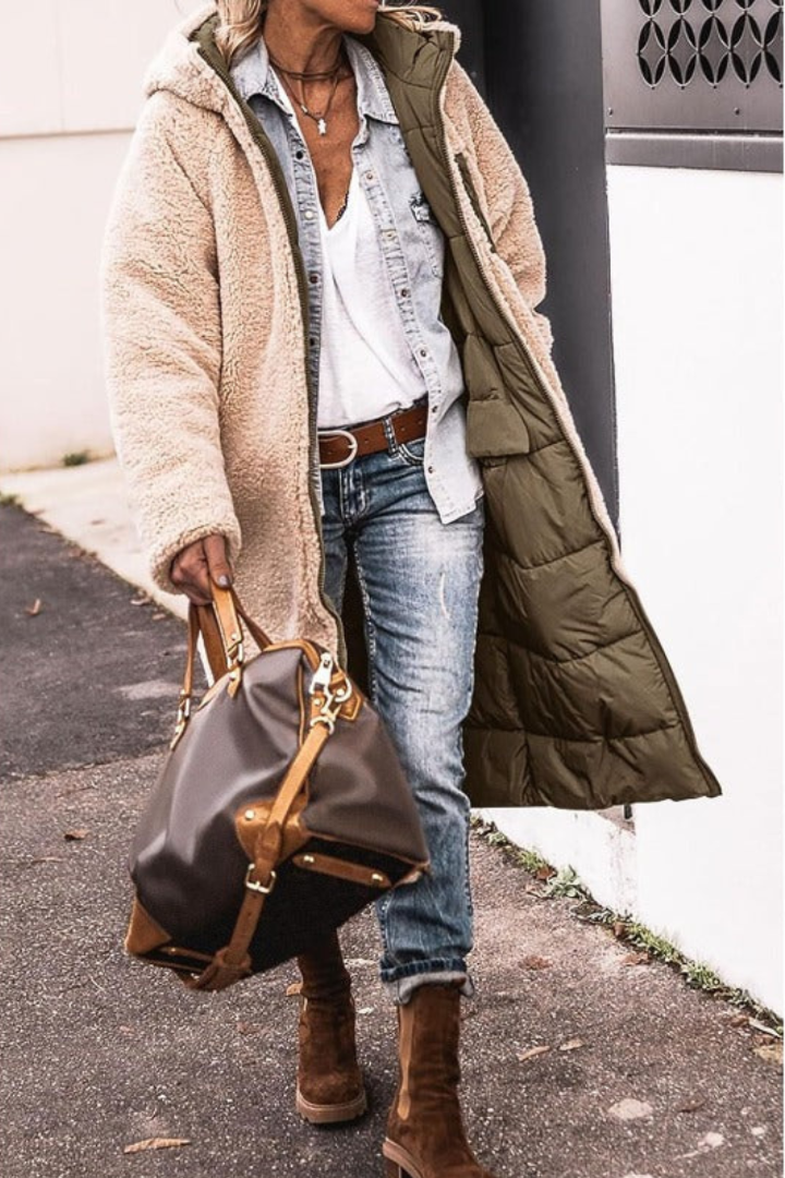 Héloïse - Manteau réversible élégant et confortable