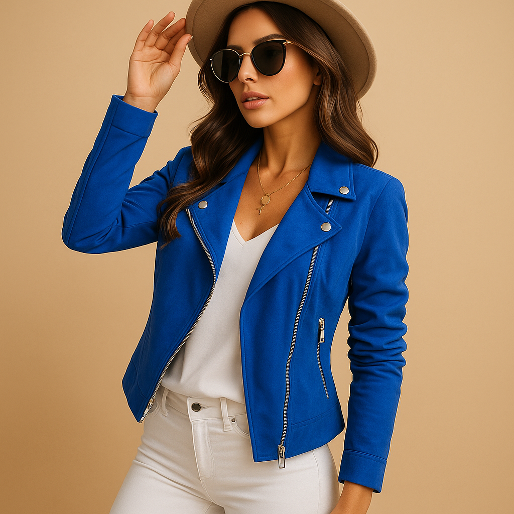 Rive™ | Blazer décontracté pour femme avec fermeture éclair et manches longues