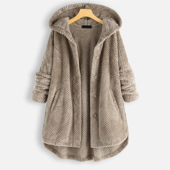 Théodora - Manteau côtelé avec capuche