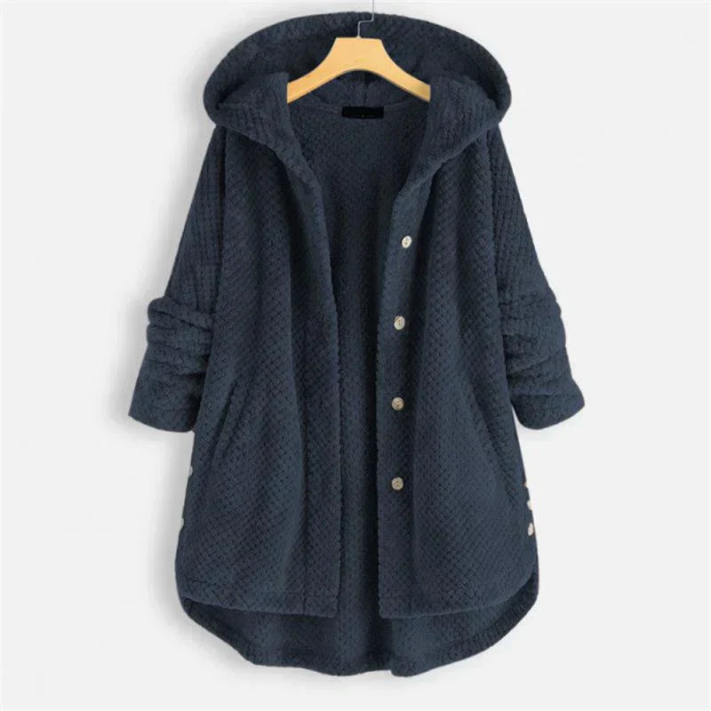 Théodora - Manteau côtelé avec capuche