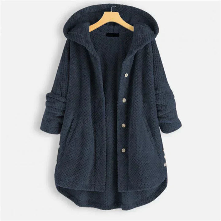 Théodora - Manteau côtelé avec capuche