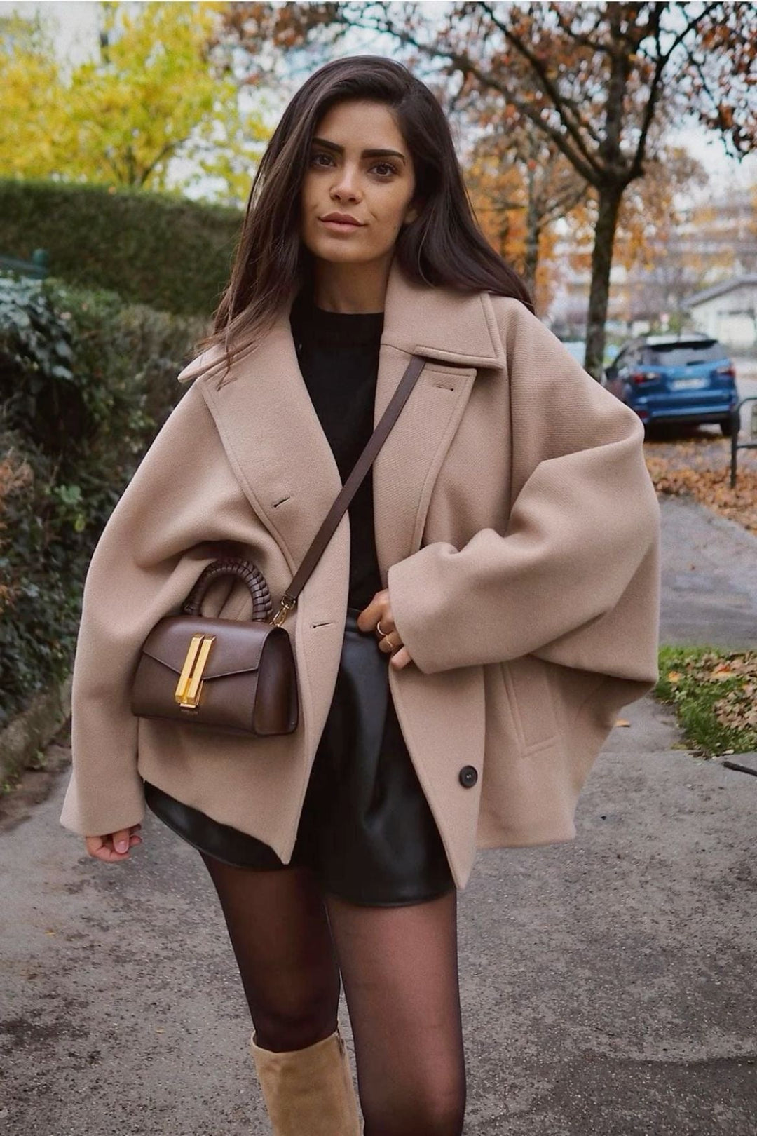 Rachel - Manteau en laine surdimensionné