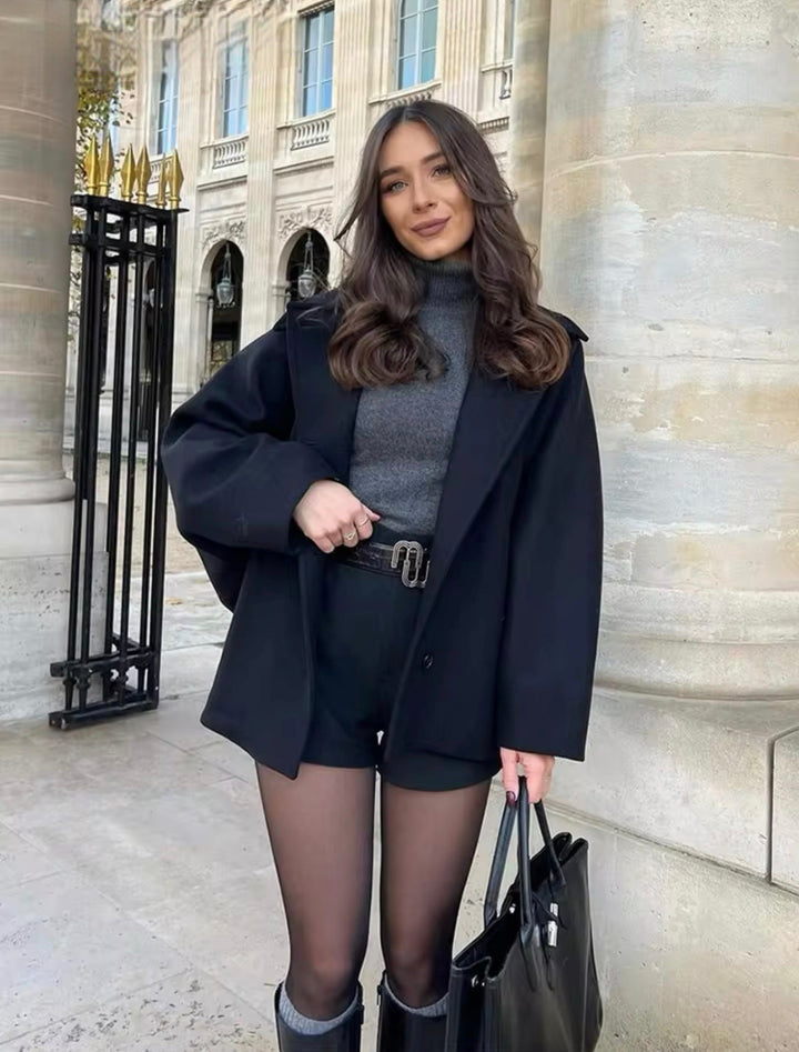 Rachel - Manteau en laine surdimensionné
