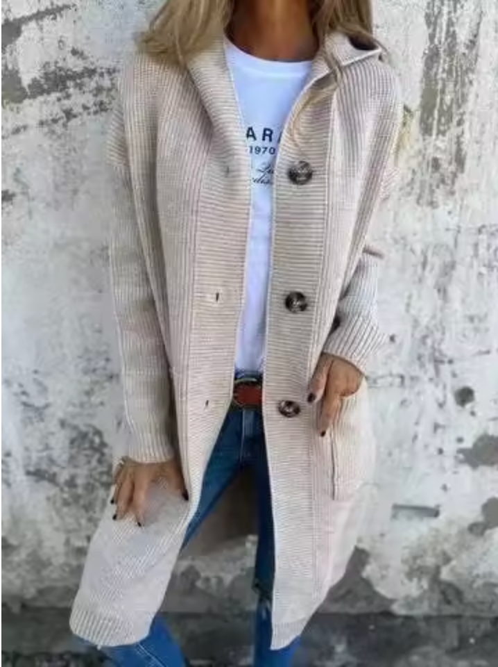 Giselle - Élégant Cardigan Long pour Femme