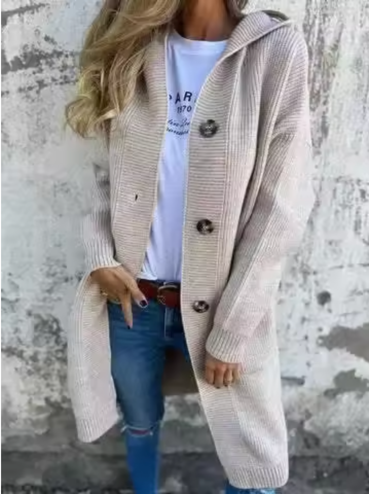 Giselle - Élégant Cardigan Long pour Femme