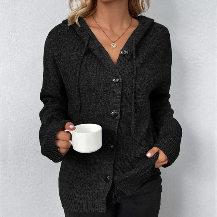 Ariella | Cardigan à Capuche et Boutons