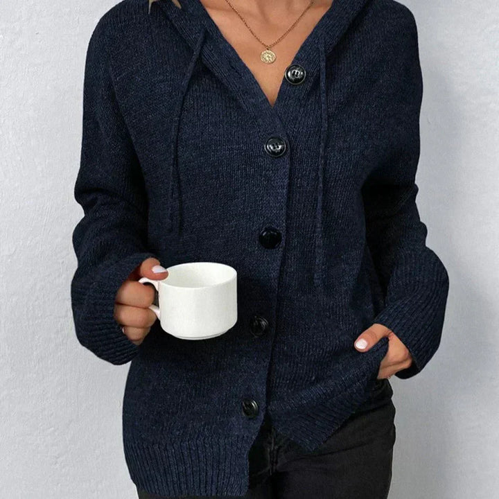 Ariella | Cardigan à Capuche et Boutons