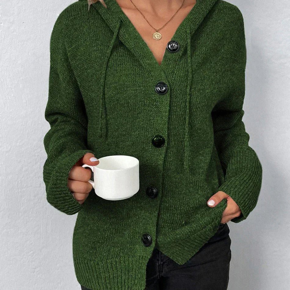 Ariella | Cardigan à Capuche et Boutons