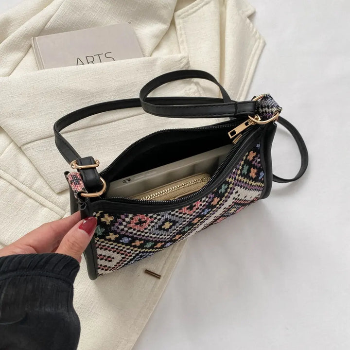 Small Printed Crossbody Bag – Polyester