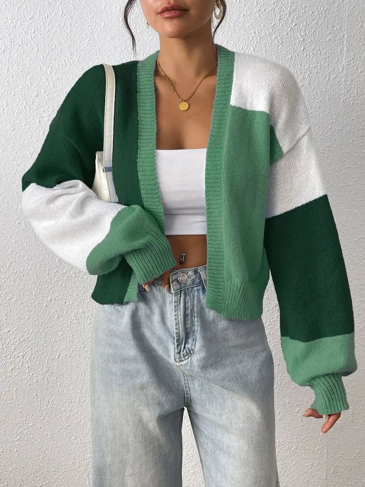 Angelina | Cardigan à blocs de couleur