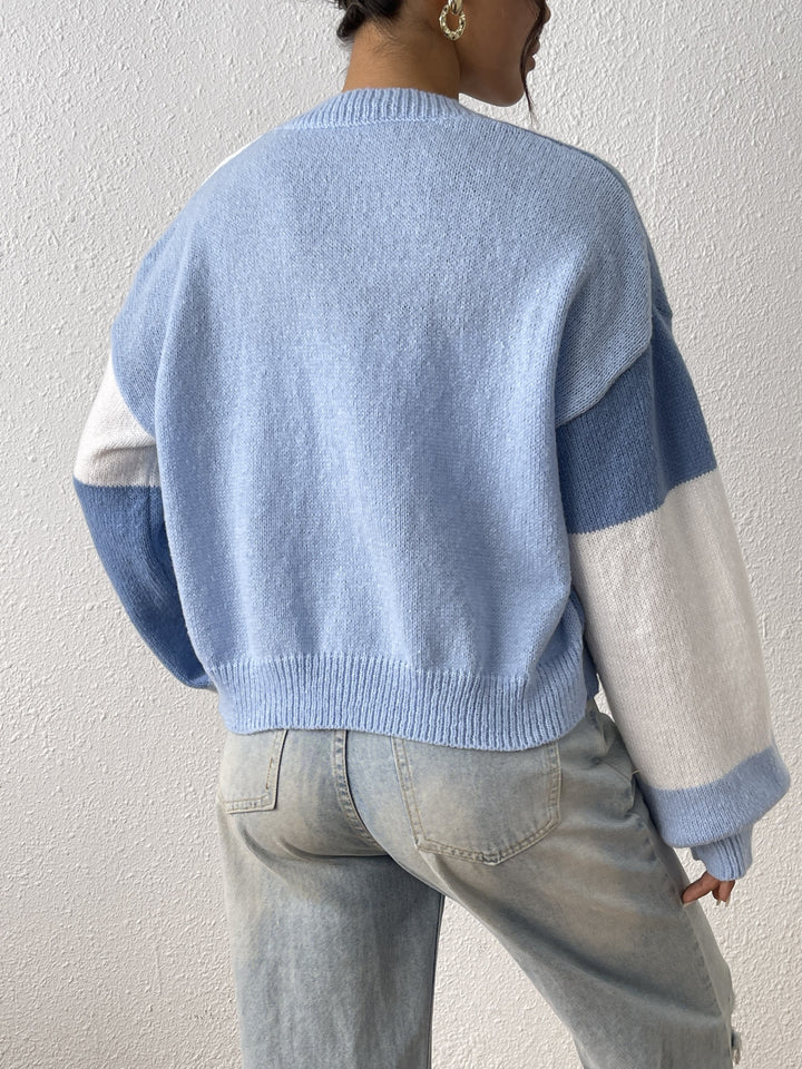 Angelina | Cardigan à blocs de couleur