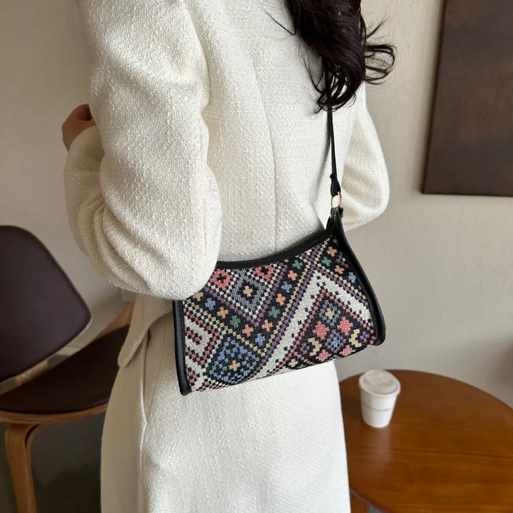 Small Printed Crossbody Bag – Polyester