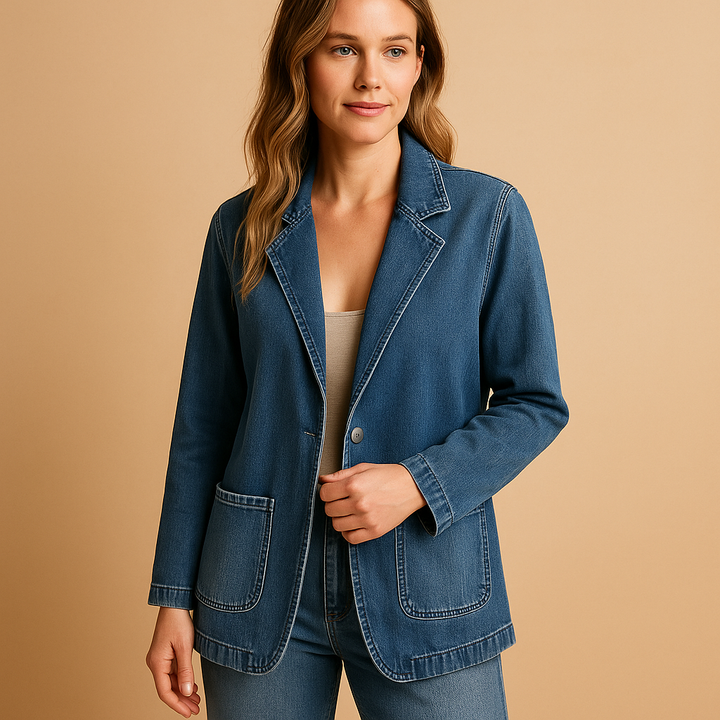 Rive™ | Blazer en denim ajusté pour femmes