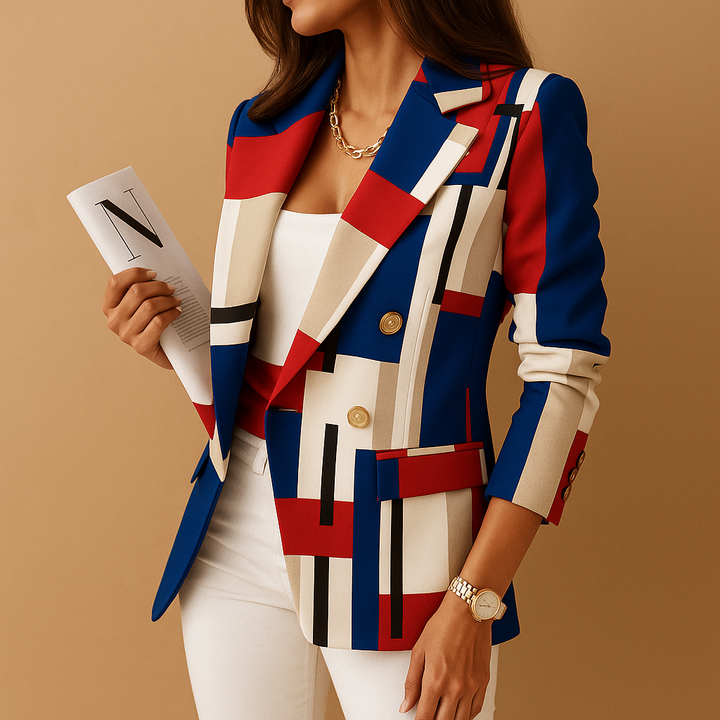Rive™ | Blazer cintré avec détails élégants pour femmes