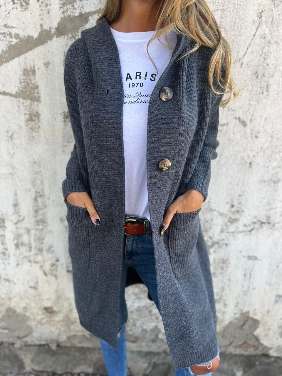 Giselle - Élégant Cardigan Long pour Femme