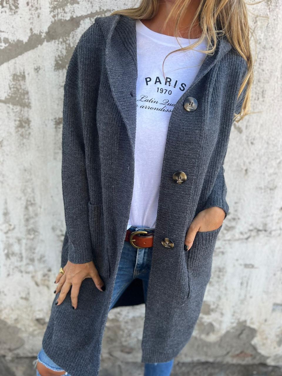 Giselle - Élégant Cardigan Long pour Femme