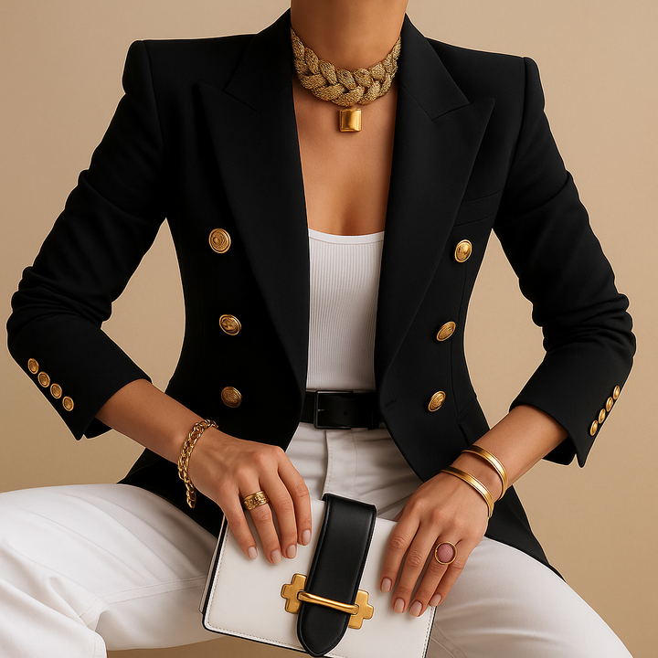 Rive™ | Élégant blazer long pour femmes