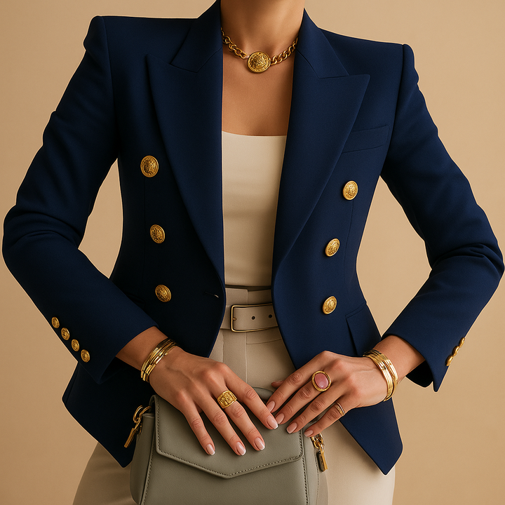 Rive™ | Élégant blazer long pour femmes