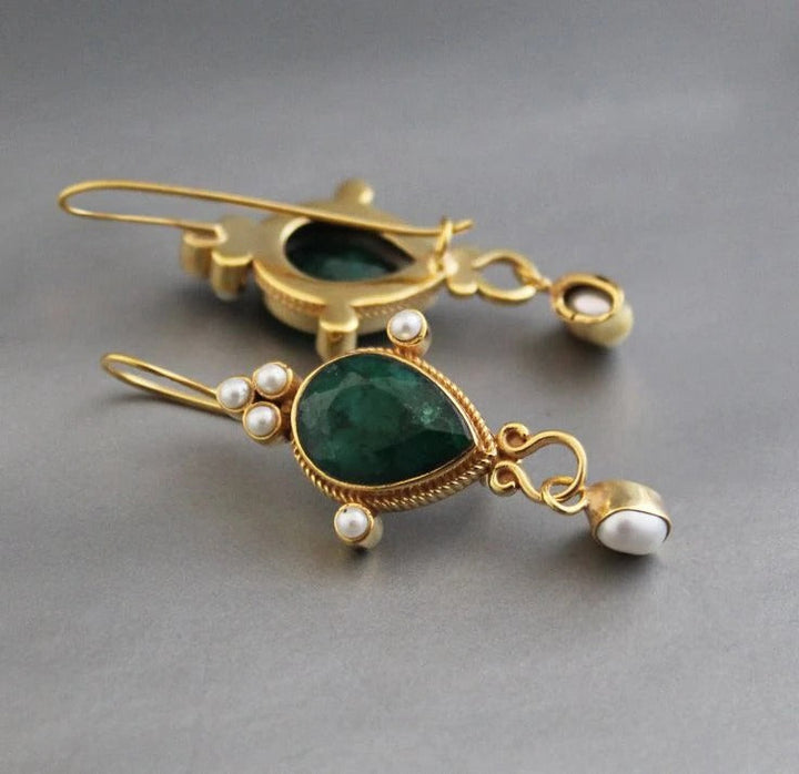 Boucles d'oreilles vintage en perles Gaby