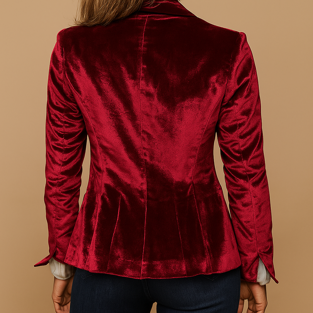 Rive™ | Blazer rétro slim fit avec revers et poches pour femmes