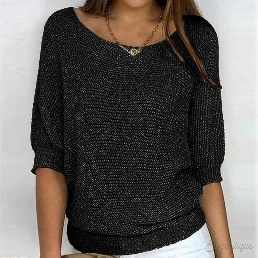 REBECCA™ | PULL ÉLÉGANT EN FIL TRECCIA DE QUALITÉ