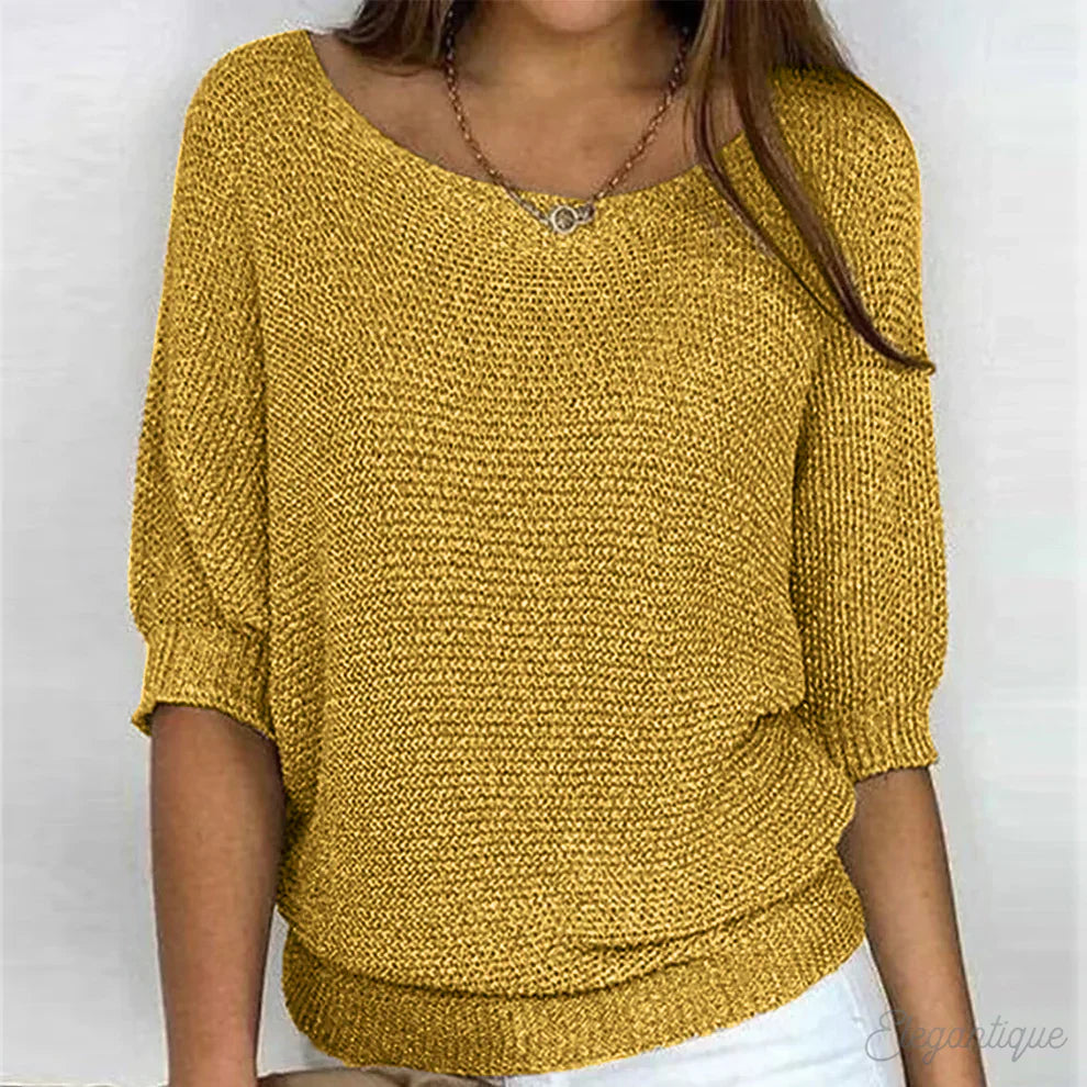 REBECCA™ | PULL ÉLÉGANT EN FIL TRECCIA DE QUALITÉ