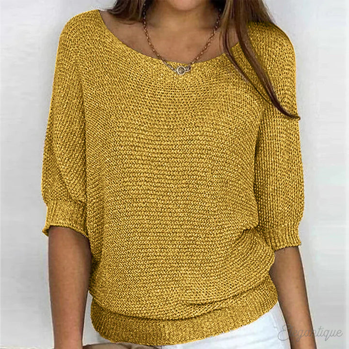 REBECCA™ | PULL ÉLÉGANT EN FIL TRECCIA DE QUALITÉ