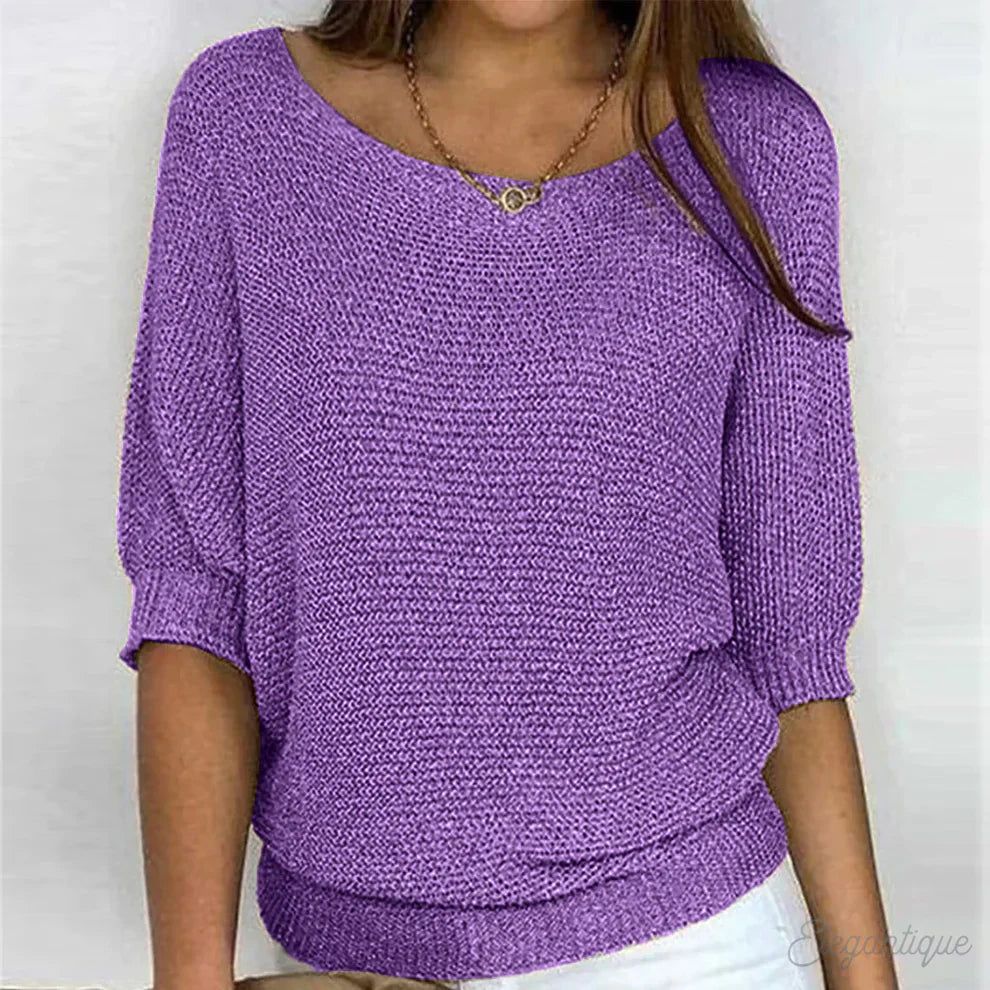 REBECCA™ | PULL ÉLÉGANT EN FIL TRECCIA DE QUALITÉ