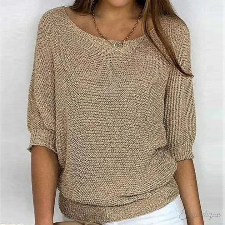 REBECCA™ | PULL ÉLÉGANT EN FIL TRECCIA DE QUALITÉ